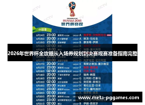 2026年世界杯全攻略从入场券规划到决赛观赛准备指南完整